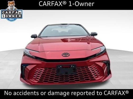 Supersonic Red/Midnight Black Metallic 2025 Toyota Camry XSE