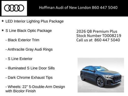 Daytona Gray Pearl Effect 2026 Audi Q8 55 Premium Plus