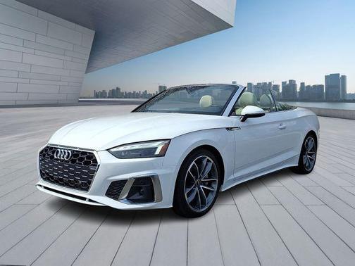 Arkona White/Black Roof 2024 Audi A5 45 S line Premium Plus