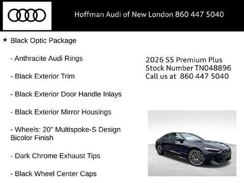 Firmament Blue Metallic 2026 Audi S5 3.0T Premium Plus