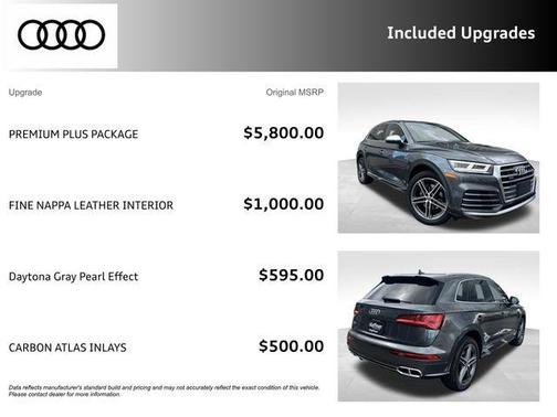 Daytona Gray Pearl 2019 Audi SQ5 3.0T Premium Plus
