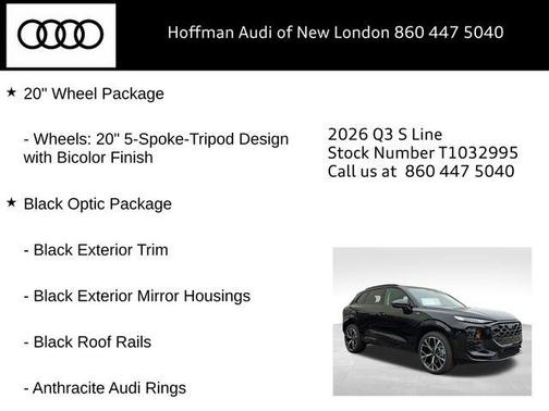 Mythos Black Metallic 2026 Audi Q3 TFSI quattro S tronic