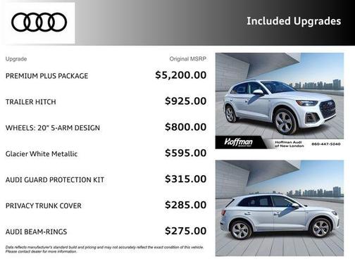 Glacier White Metallic 2023 Audi Q5 45 S line Premium Plus