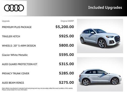 Glacier White Metallic 2023 Audi Q5 45 S line Premium Plus
