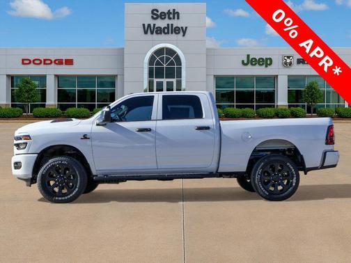 Bright White Clearcoat 2026 RAM 2500 Black Express Crew Cab 4x4 6'4' Box