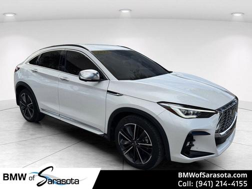 Radiant White 2023 INFINITI QX55 SENSORY