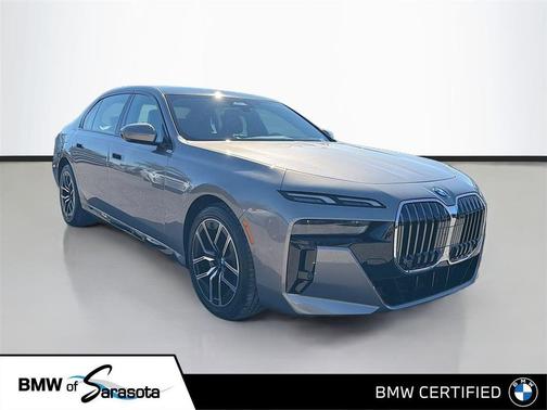 Grey 2024 BMW 740 740i