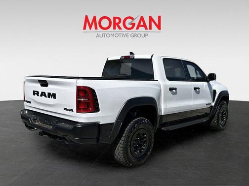 Bright White Clearcoat 2025 RAM 1500 RHO Crew Cab 4x4 5'7' Box