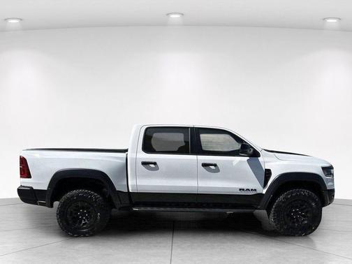 Bright White Clearcoat 2025 RAM 1500 RHO Crew Cab 4x4 5'7' Box