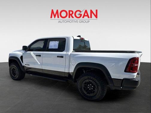 Bright White Clearcoat 2025 RAM 1500 RHO Crew Cab 4x4 5'7' Box