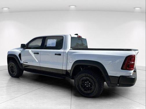 Bright White Clearcoat 2025 RAM 1500 RHO Crew Cab 4x4 5'7' Box
