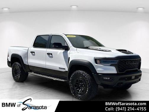 Bright White Clearcoat 2025 RAM 1500 RHO Crew Cab 4x4 5'7' Box