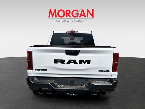 Bright White Clearcoat 2025 RAM 1500 RHO Crew Cab 4x4 5'7' Box