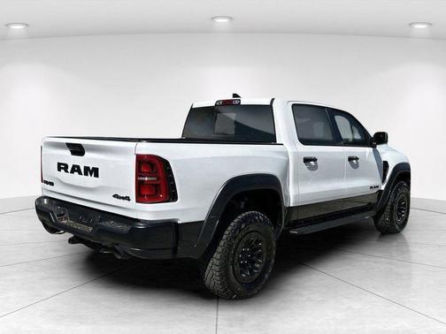 Bright White Clearcoat 2025 RAM 1500 RHO Crew Cab 4x4 5'7' Box