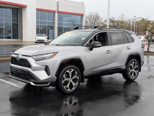 Silver Sky Metallic/Midnight Black Metallic 2023 Toyota RAV4 Prime XSE