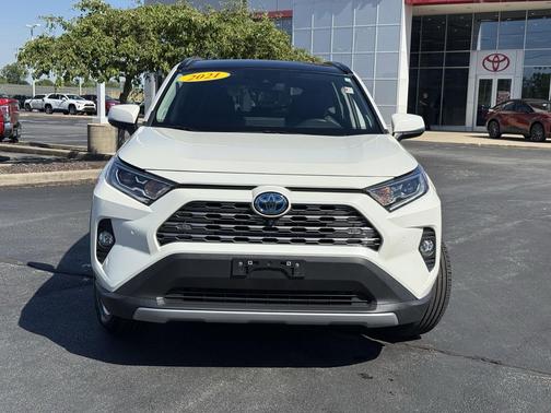 Blizzard Pearl 2021 Toyota RAV4 Hybrid Limited