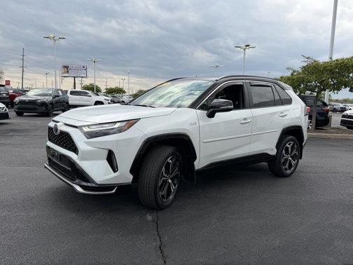 Wind Chill Pearl/Midnight Black Metallic 2024 Toyota RAV4 Prime XSE