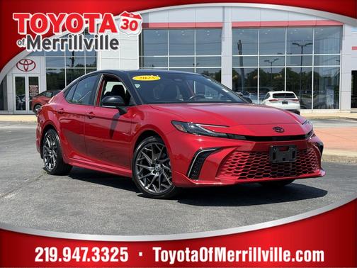 Supersonic Red/Midnight Black Metallic 2025 Toyota Camry XSE