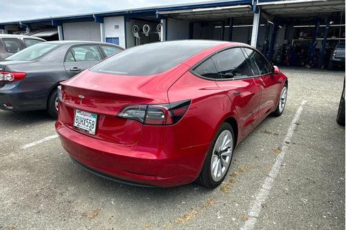 Red Multi-Coat 2021 Tesla Model 3 Standard Range Plus