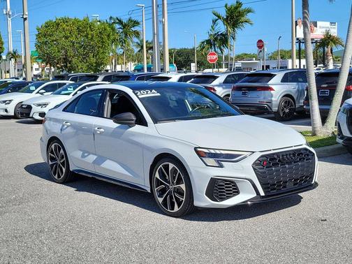 Glacier White Metallic 2024 Audi S3 Prestige