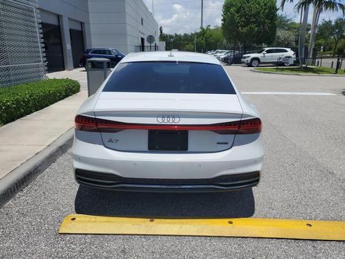 White 2019 Audi A7 55 Premium