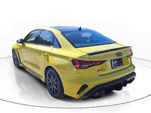 python yellow metallic 2026 Audi RS 3 TFSI quattro S tronic