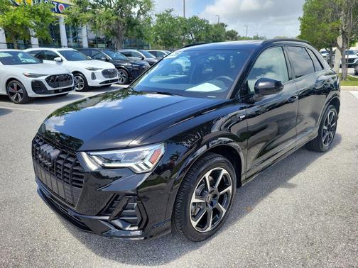 Mythos Black Metallic 2025 Audi Q3 45 S line Premium Plus