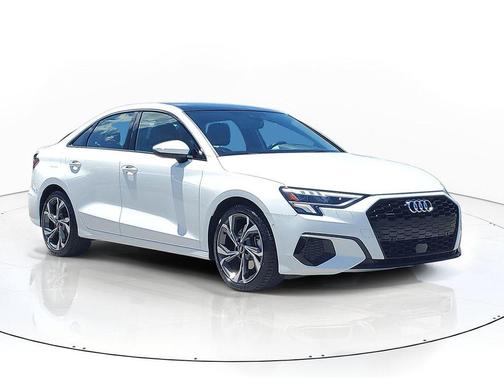 Glacier White Metallic 2023 Audi A3 Premium