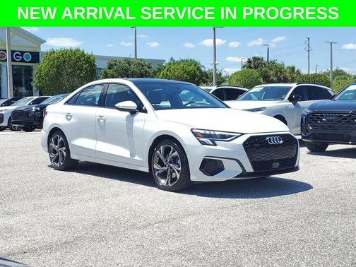 Glacier White Metallic 2023 Audi A3 Premium