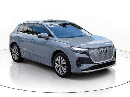 Pebble Gray 2024 Audi Q4 e-tron Premium Plus 40 RWD