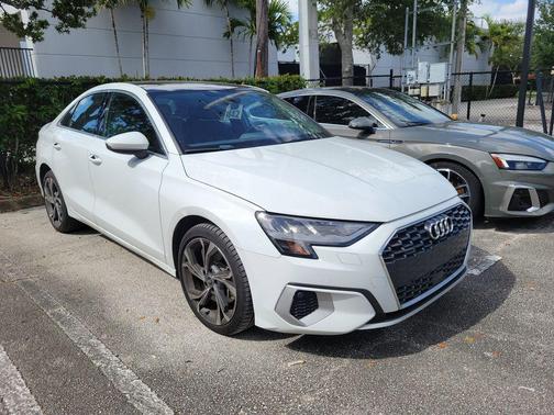 White 2022 Audi A3 Premium