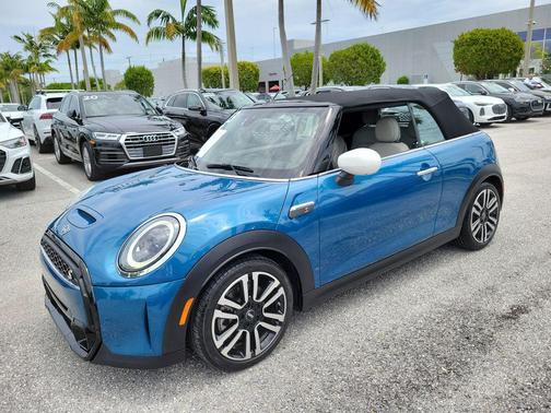 Island Blue Metallic 2023 MINI Convertible Cooper S