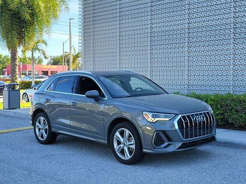 Gray Metallic 2022 Audi Q3 45 S line Premium Plus