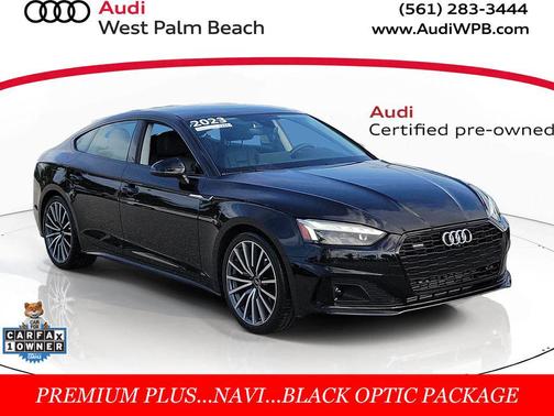 Brilliant Black 2023 Audi A5 Sportback Premium Plus