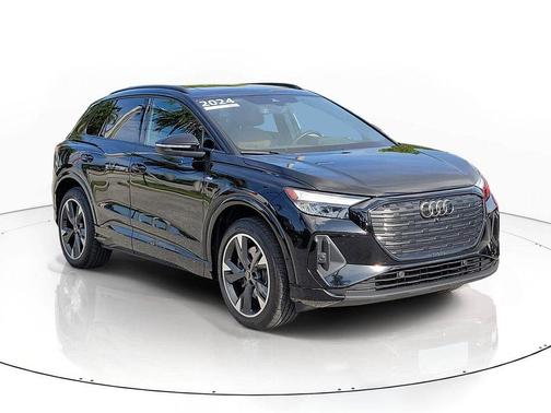 Mythos Black Metallic 2024 Audi Q4 e-tron 50 Premium Plus