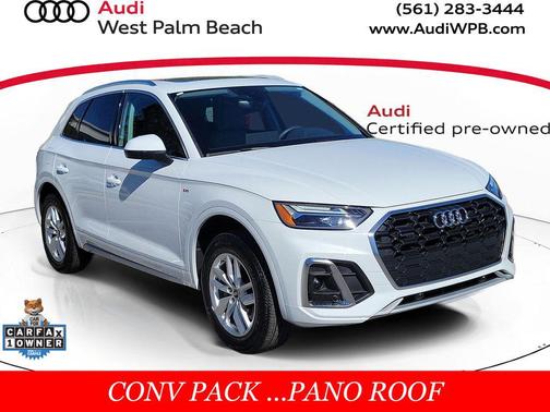 Glacier White Metallic 2023 Audi Q5 45 S line Premium