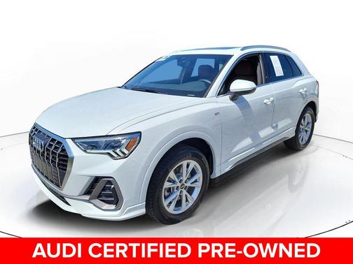 Glacier White Metallic 2025 Audi Q3 45 S line Premium Plus