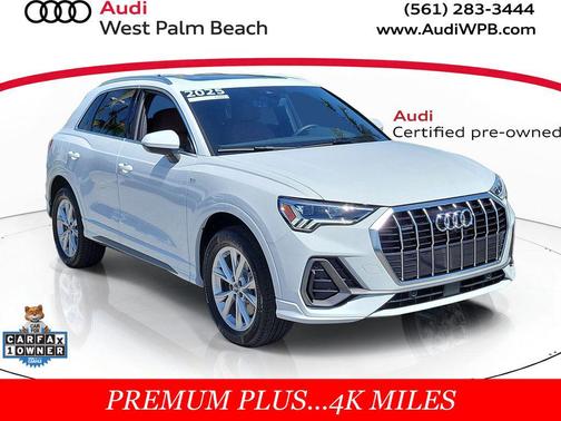 Glacier White Metallic 2025 Audi Q3 45 S line Premium Plus