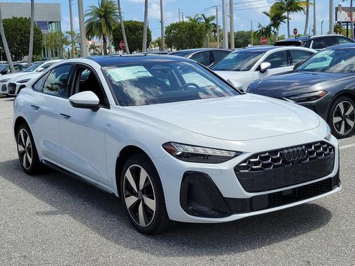 Glacier White Metallic 2026 Audi A5 Premium Plus TFSI quattro S tronic