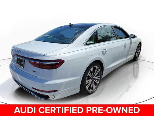 Glacier White Metallic 2023 Audi A8 L 55 TFSI quattro Tiptronic