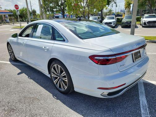 Glacier White Metallic 2023 Audi A8 L 55 TFSI quattro Tiptronic