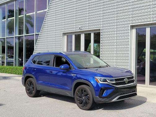 Blue Metallic 2024 Volkswagen Taos 1.5T SEL