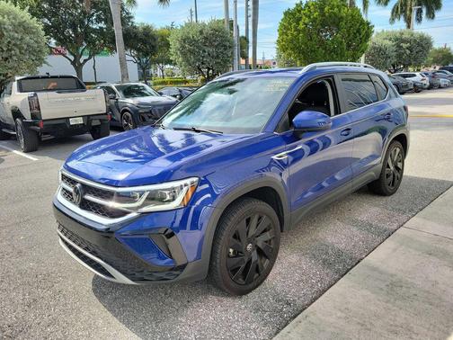 Blue Metallic 2024 Volkswagen Taos 1.5T SEL