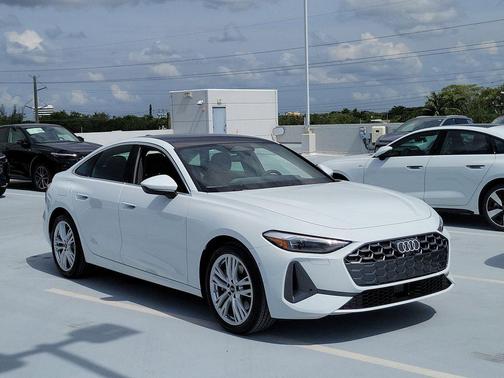 Glacier White Metallic 2026 Audi A5 Premium TFSI quattro S tronic