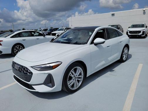 Glacier White Metallic 2026 Audi A5 Premium TFSI quattro S tronic