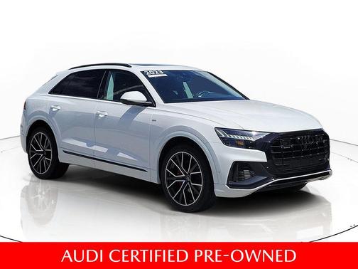 Carrara White 2023 Audi Q8 55 Premium Plus
