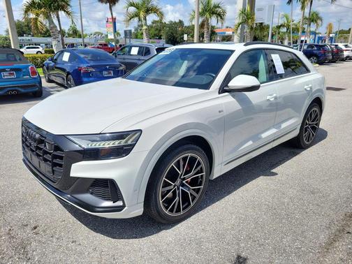 Carrara White 2023 Audi Q8 55 Premium Plus