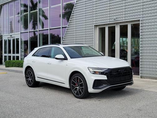 Carrara White 2023 Audi Q8 55 Premium Plus