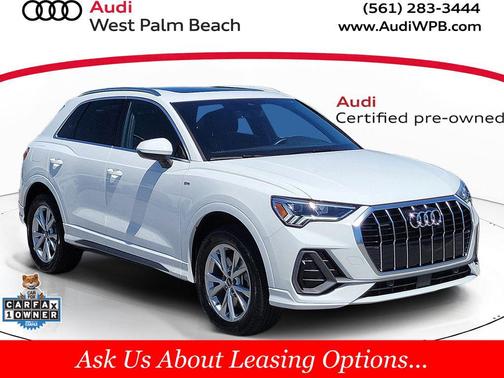 Arkona White 2025 Audi Q3 Premium 45 TFSI S line quattro Tiptronic