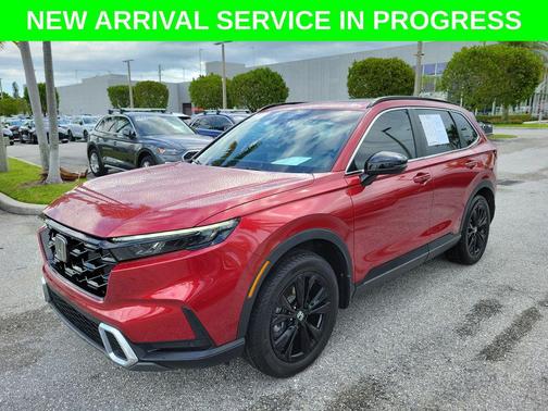 Radiant Red Metallic 2024 Honda CR-V Hybrid Sport Touring AWD